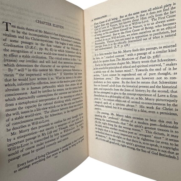 Albert Schweitzer A Vindication George Seaver HC 1950 First Edition James Clark - Picture 14 of 16